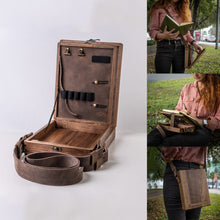 Load image into Gallery viewer, Leather Messenger Trunk 
